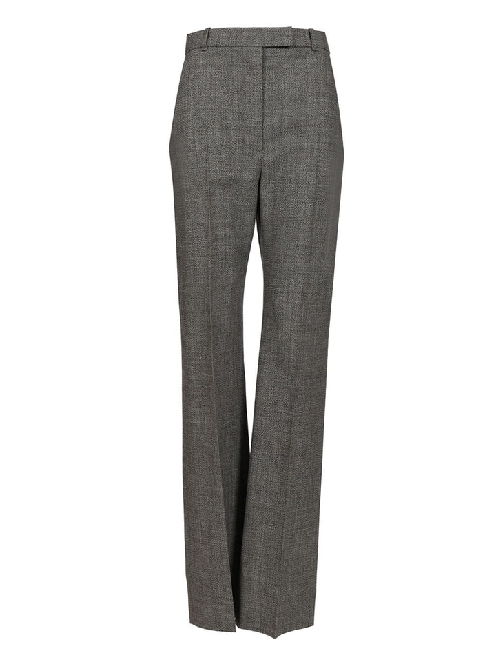 Mcqueen Uniform-Style Trousers - Grey | 119e0a166e8af7c5e6e81094793ce3cdf4c59d99