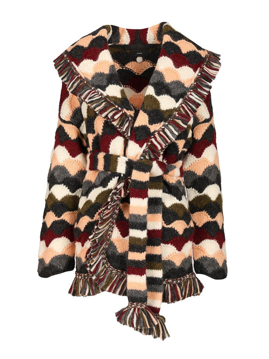 Shattered Stripes Cardigan Knitwear Multicolor