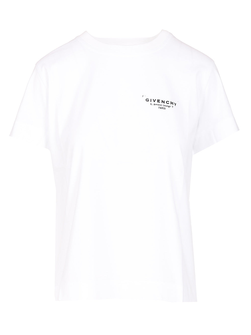 Givenchy Cotton  With Givenchy Print T-Shirt - White | dab2cdeeba6848db8b7135c9b0c3b426ae0d24ef