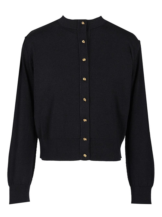 Cotton And Viscose Twin-Set Knitwear Blue