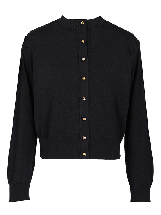 Cotton And Viscose Twin-Set Knitwear Blue