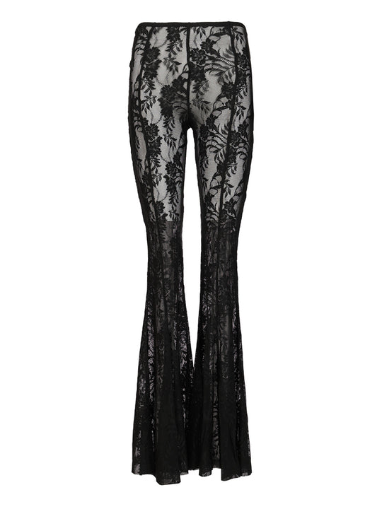 Flared Trousers Black