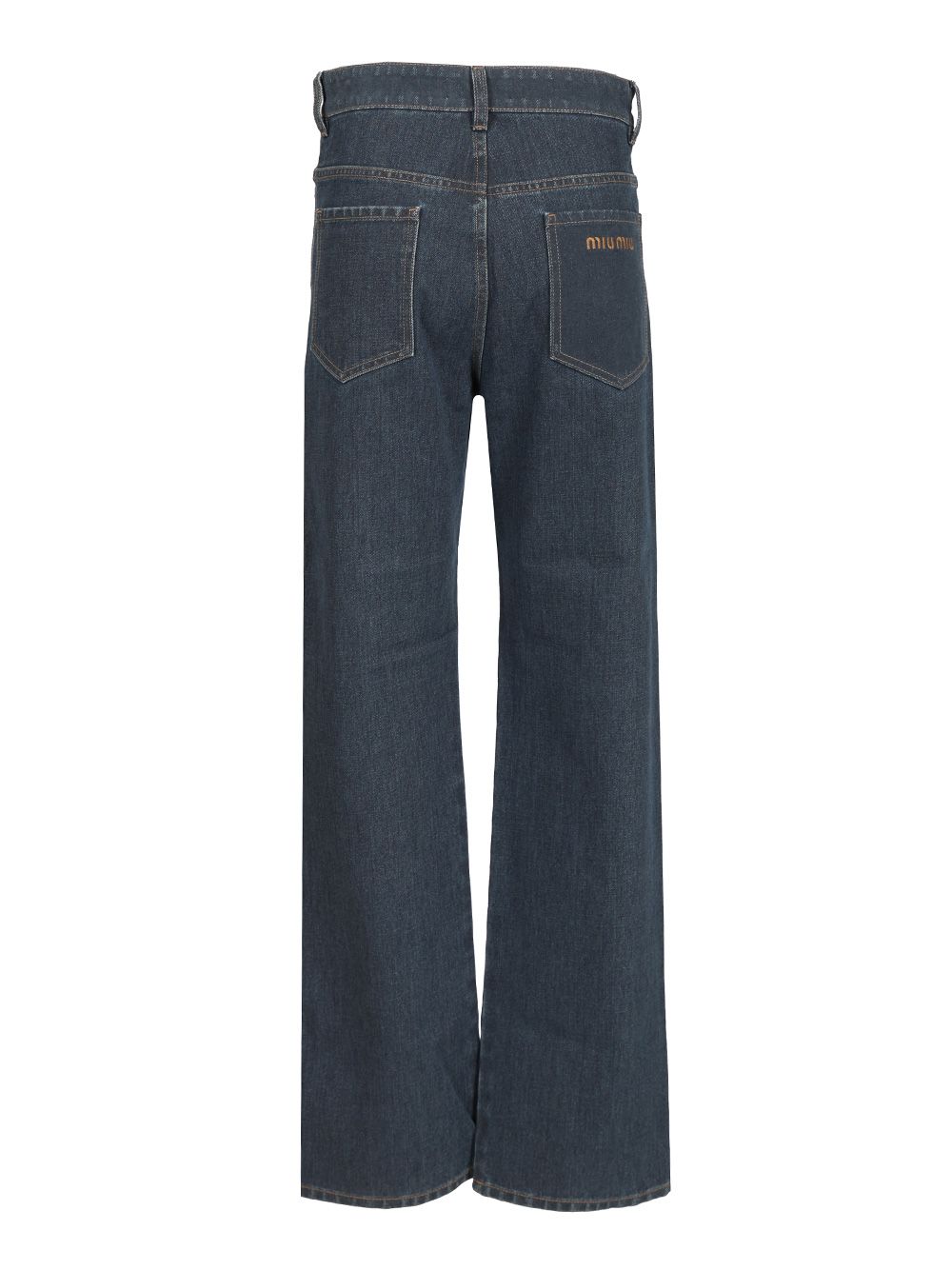 Miu Miu Straight-Leg Denim Trousers Jeans - Blue | 50ca04fd500947deca01d4624b51f167a50a31a5
