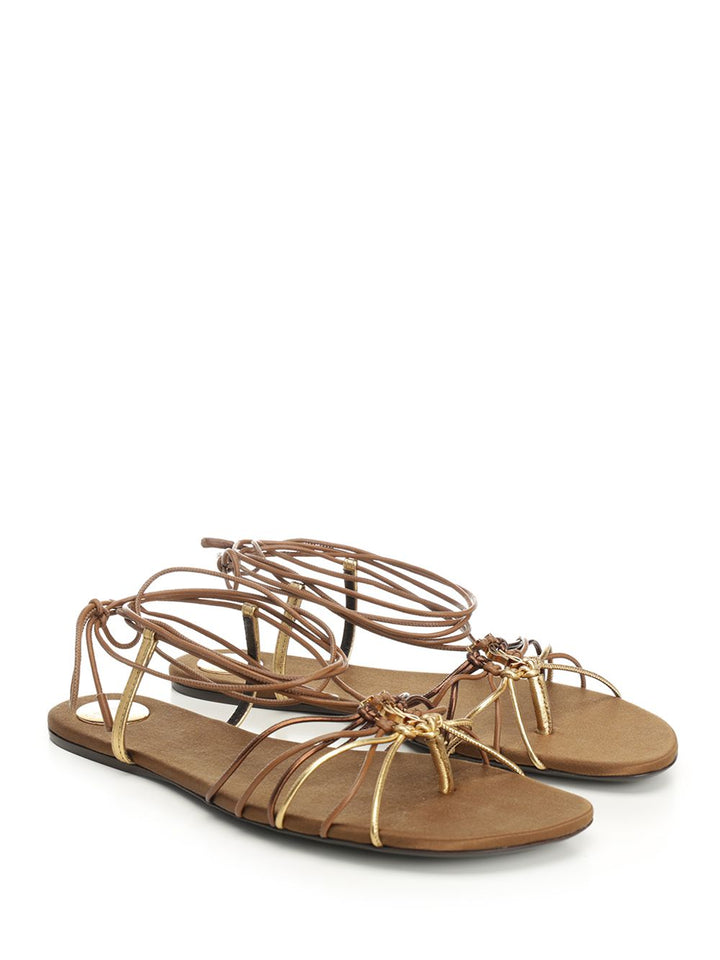 Saint Laurent Babylone Sandals - Brown | 21ea12ab7a836177a428c40cc3d29aed242c0286