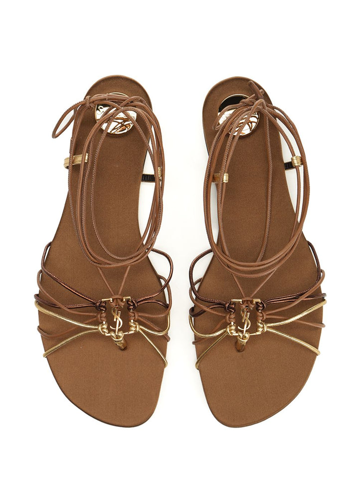 Saint Laurent Babylone Sandals - Brown | 35edc9b67de0899ca8a83277206586dc6a0d556b