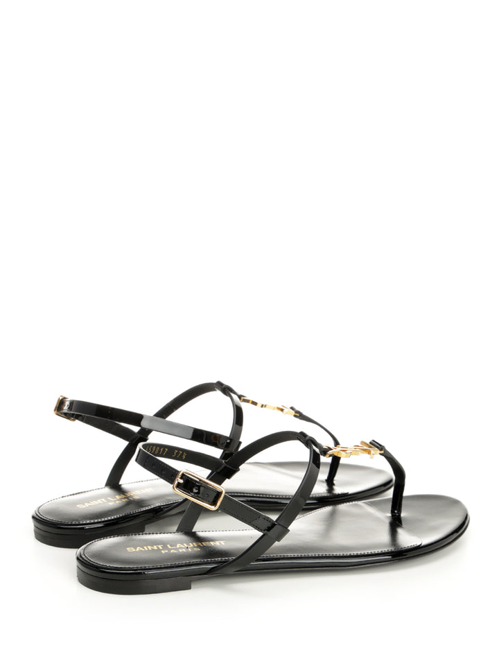 Saint Laurent Cassandra Sandals - Black | 0eafbc61f7fe26fde2bbf83ded0e2e2c3001650c