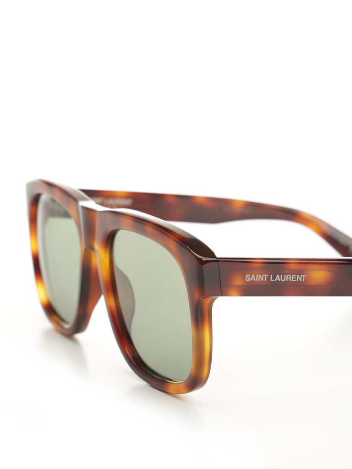 Saint Laurent Sl 558 Aviator Sun Glasses - Green | c229fdc69392ee2bd46fd08fec5d4ea5cecaf6e5