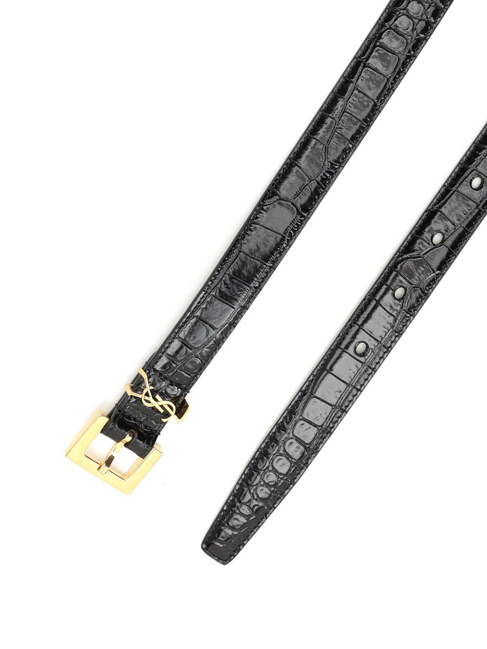 Saint Laurent Ysl Logo Belt Belts - Black | c533cca7cae4b845284c163051e42d480de44d58