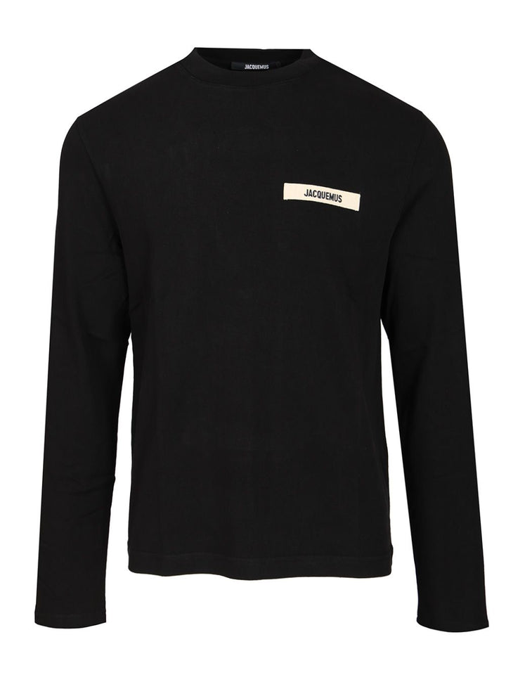 Jacquemus Long-Sleeved T-Shirt - Black | f8748be6a4ae57eaafe18fda6eee7362adfe0ca7