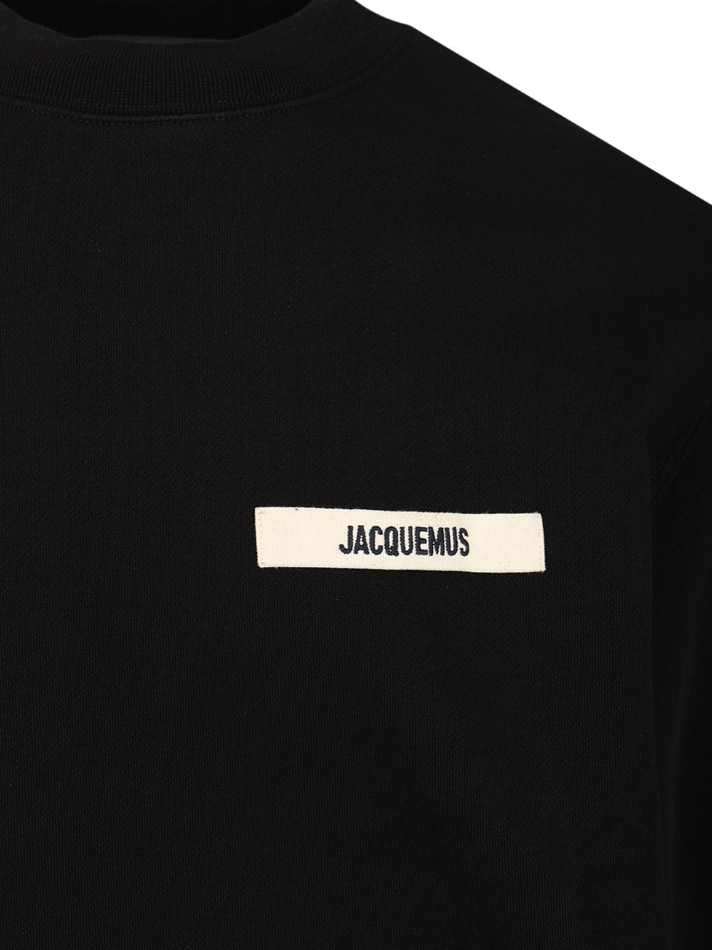 Jacquemus Cotton Sweatshirt Sweatshirts - Black | 0c6c5f10473bd24d48a8fe575773a45733049b05