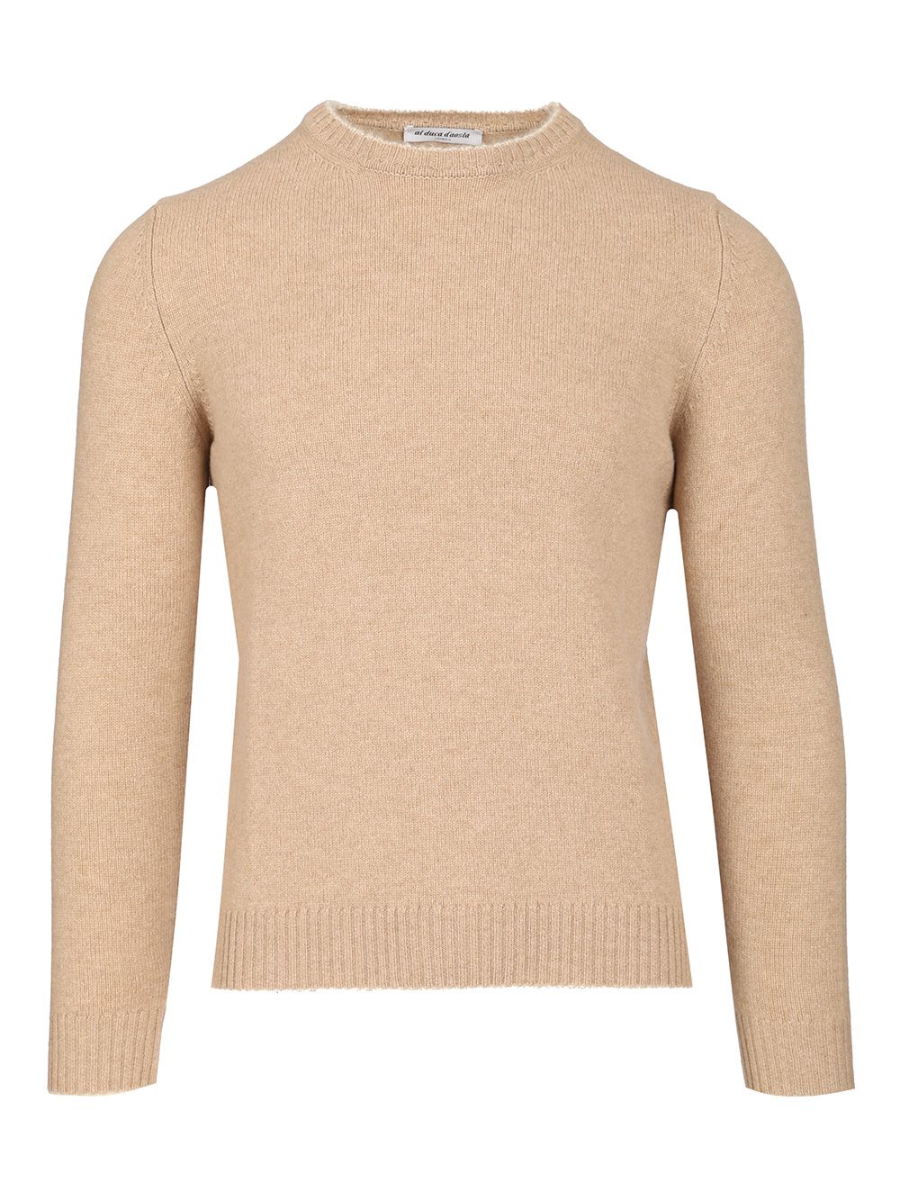 Al Duca D'Aosta Crewneck Sweater Knitwear - Beige | 09d79e3e8561e6dc107e44f95602483d77ec49f5