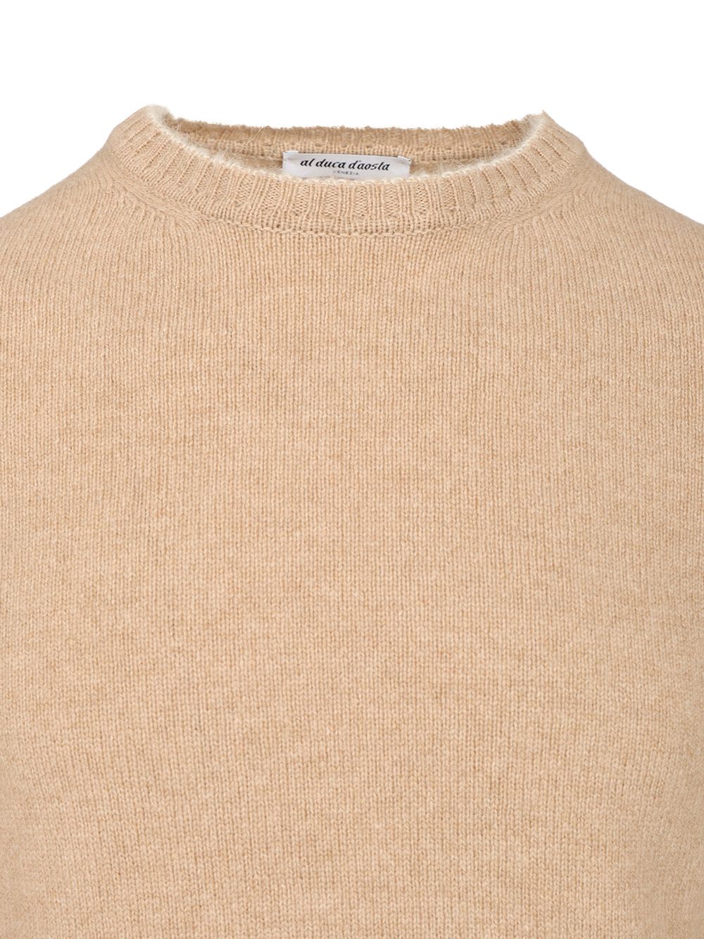 Al Duca D'Aosta Crewneck Sweater Knitwear - Beige | 5c898aa75f706b85c81ae8da4686fb2d5b219a39