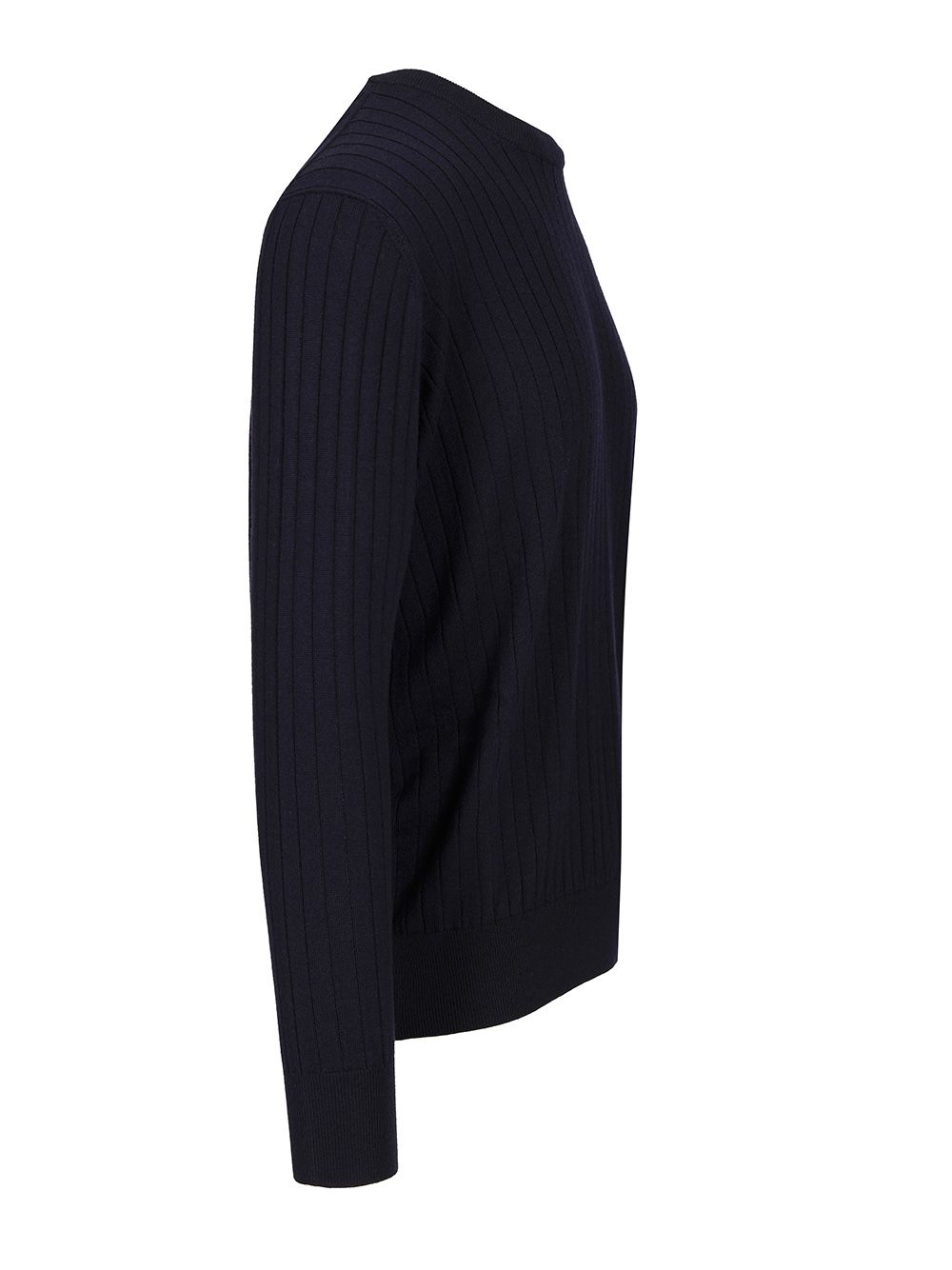 Bottega Veneta Ribbed Wool Sweater Knitwear - Blue | ab0365624fe384cee2e5f02c67ab9233c6d7c951