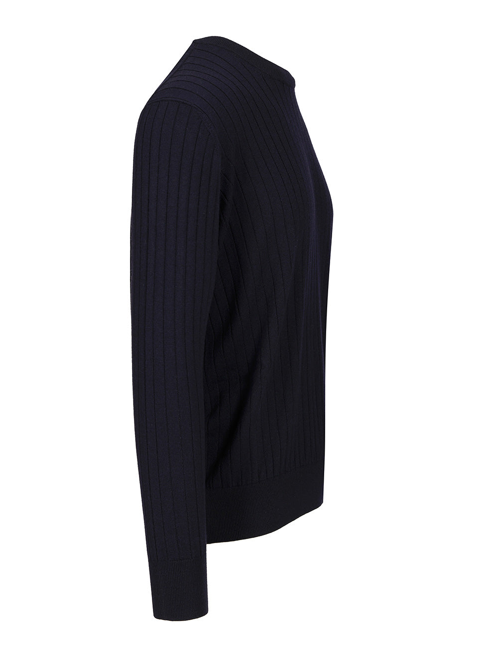 Bottega Veneta Ribbed Wool Sweater Knitwear - Blue | 11299b96b70f15175935fa9919d633f1c123d71a