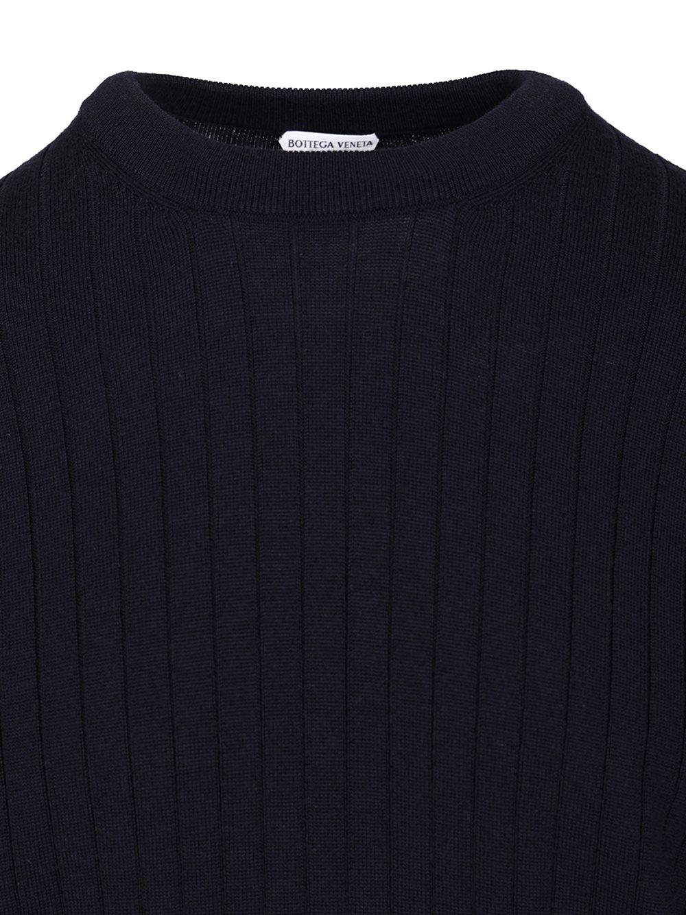 Bottega Veneta Ribbed Wool Sweater Knitwear - Blue | 1bc9874327558df94f588b379af87670311bdd89
