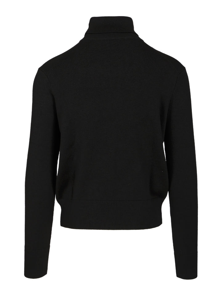 Ami Turtleneck Sweater Knitwear - Black | 96842bd595b7d30f5d43ac4f161c5eb8e9e0bd7b