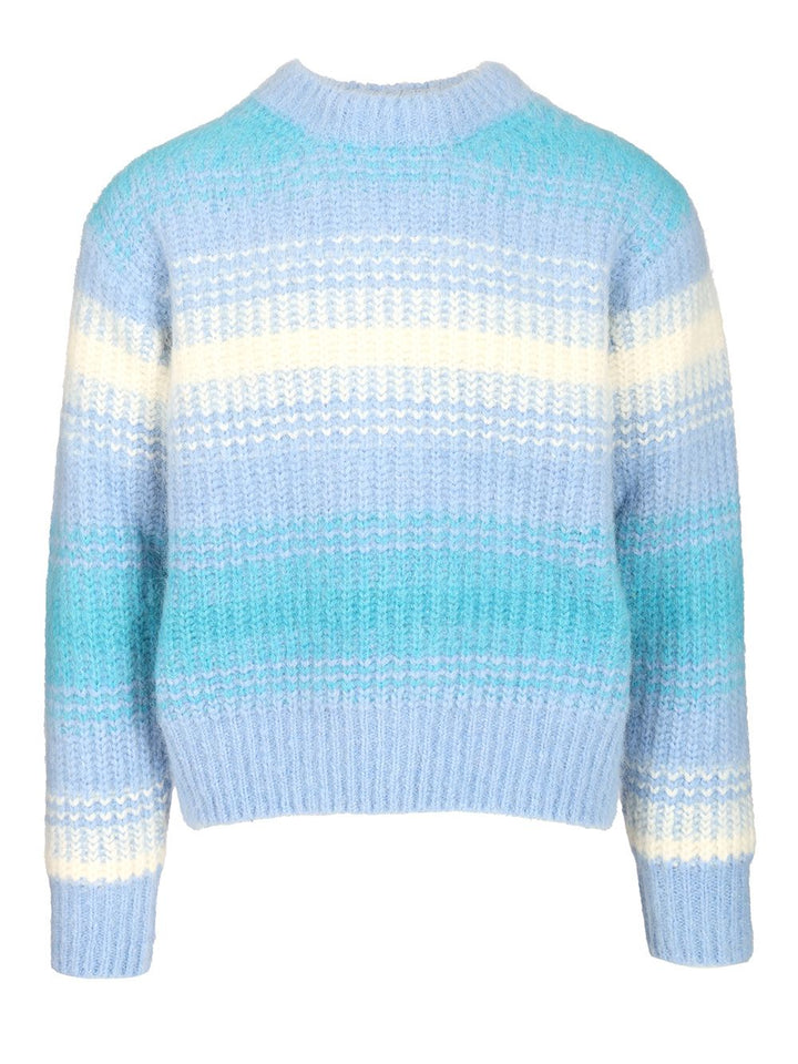 Kenzo Striped Alpaca Sweater Knitwear - Light blue | 3be754853d8a3fef1dce3f27282a5fedf801659e
