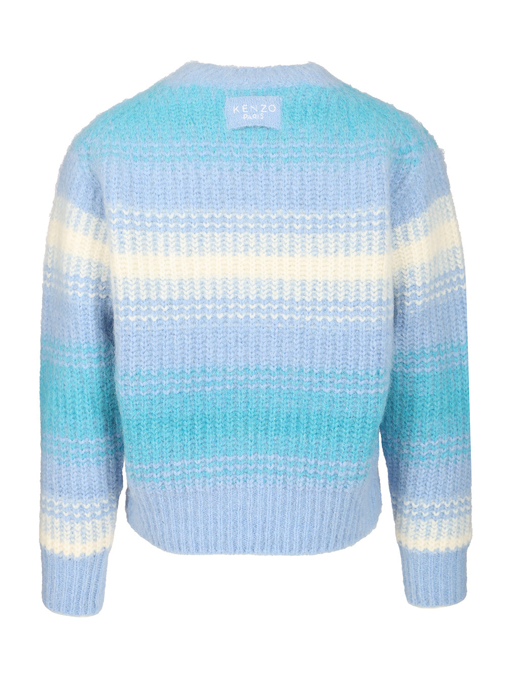Kenzo Striped Alpaca Sweater Knitwear - Light blue | fcca0aed2003c5fbab9c1467e1d6232f27b28481
