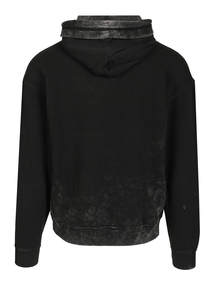 Diesel S-Boxt-Hood-T10 Sweatshirts - Black | 8367a53e6e485a99be12ab9a84dacd9d51ba9941