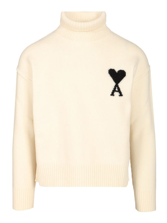Ami De Coeur Turtleneck Sweater Sweatshirts White