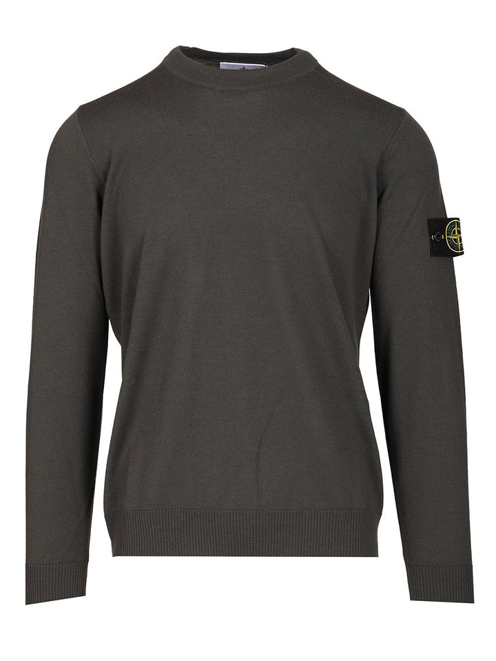 Stone Island Crew Neck Sweater Knitwear - Grey | c79d86d58600f800ac1de9c2ac27d82c462ccc71