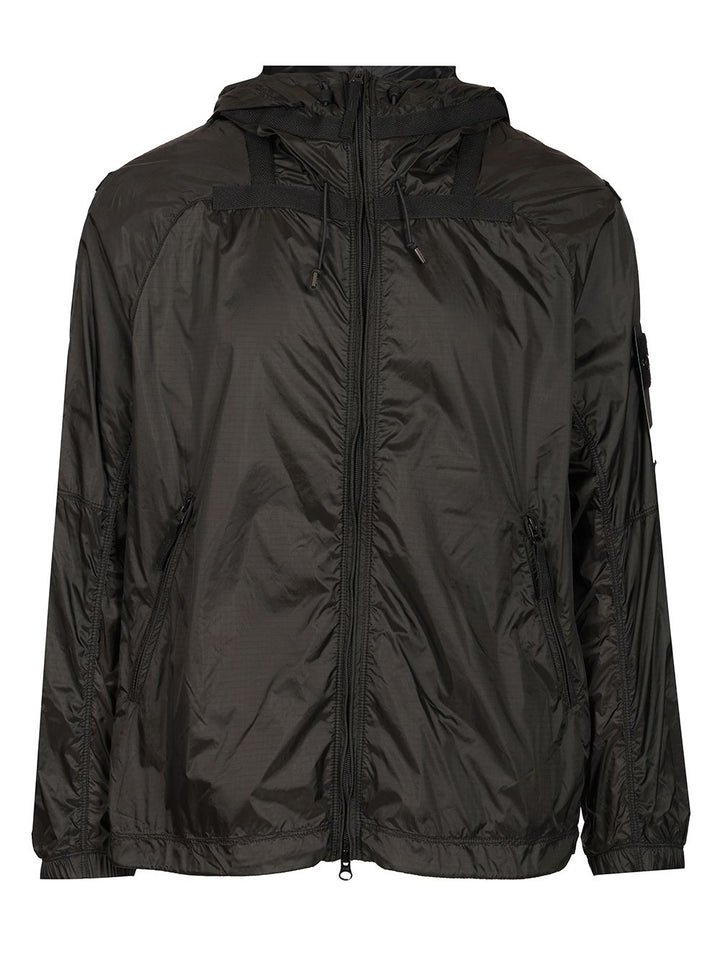 Stone Island Light Hooded Jacket Jackets - Grey | 1ab9768a16d0b46c5fc8f6da049410c4f0ca1bed