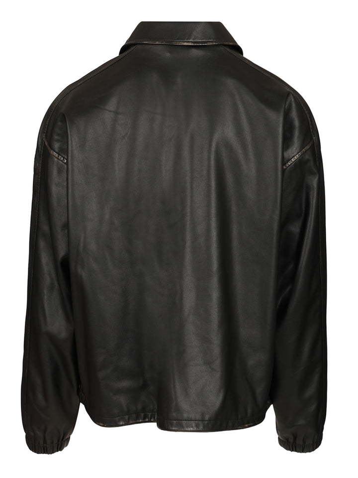 Diesel Distressed Technical Fabric Jacket Jackets - Black | 25f76f3acc718222bf726c6a9a917fa1f54b92a3