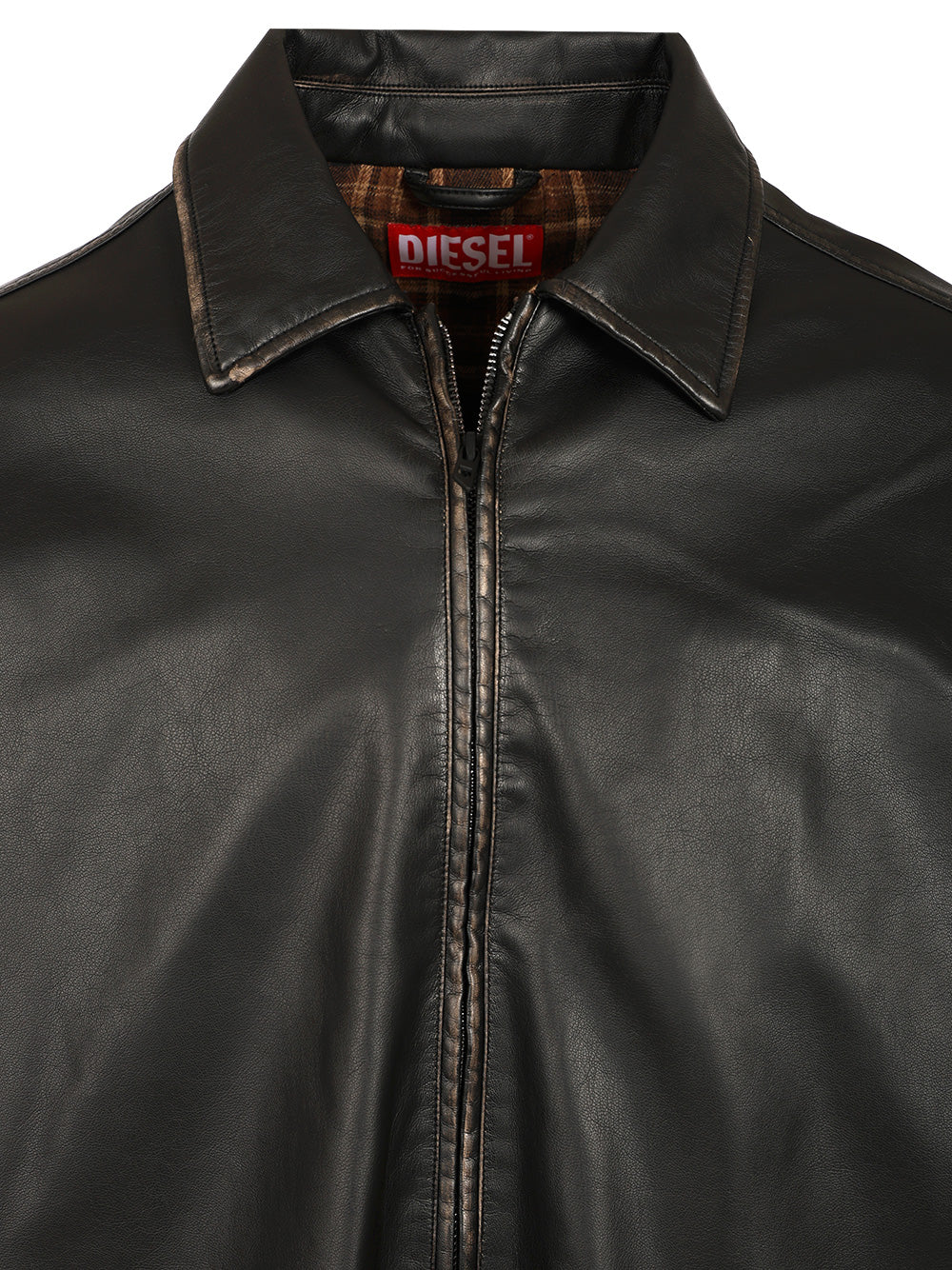 Diesel Distressed Technical Fabric Jacket Jackets - Black | fed7372c1eb9c0871cee548a572fba26b6927ba3