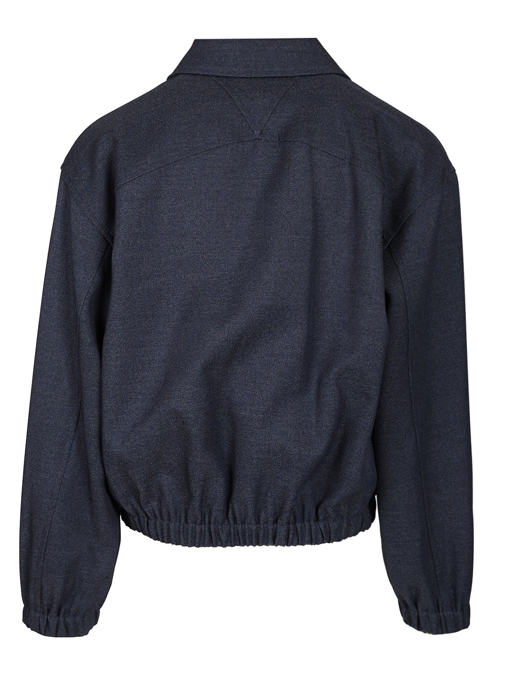 Bottega Veneta Melange Wool Jacket Jackets - Blue | 739e852ab06a6d7b4085f32e0135e250ebbf89e8