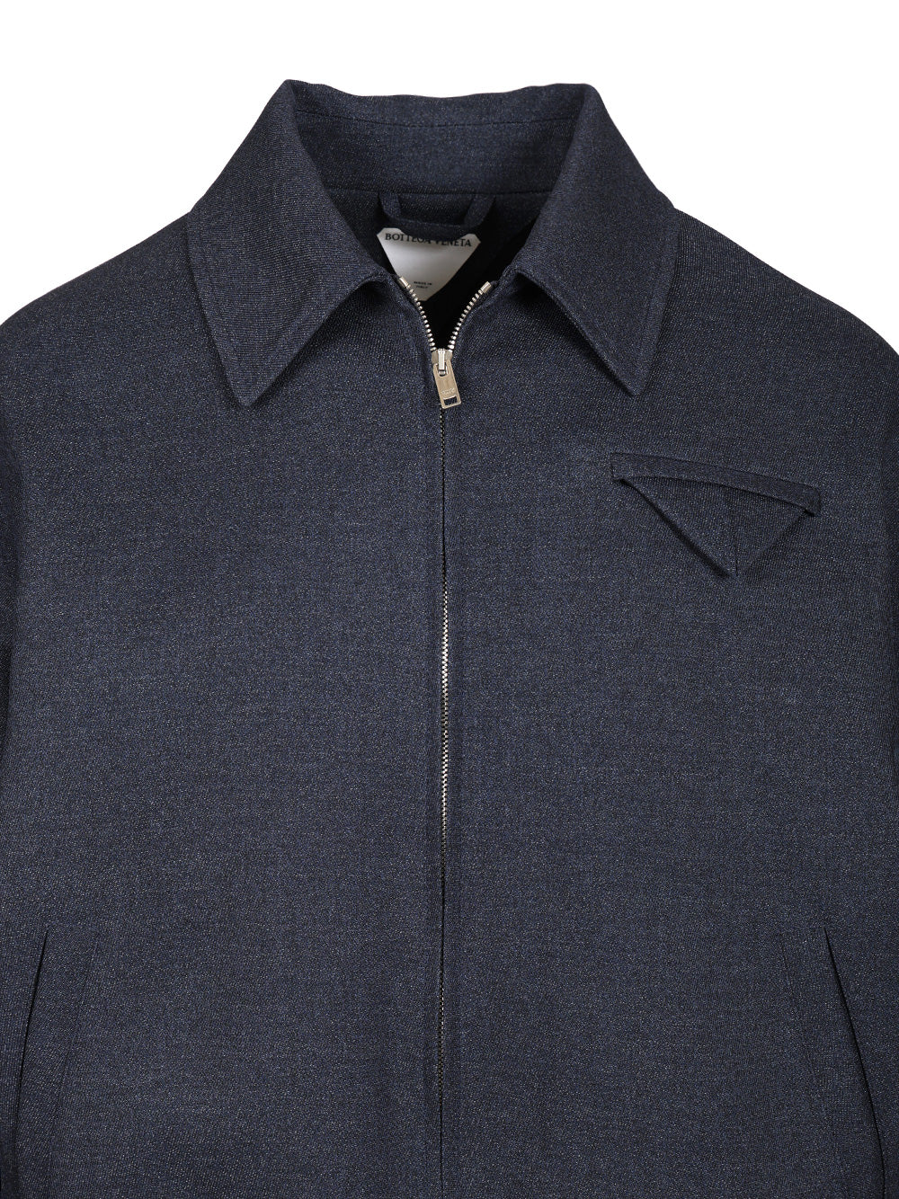 Bottega Veneta Melange Wool Jacket Jackets - Blue | f079de921b7d667d9dee3172dd65d7f9383da982