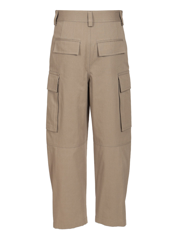 Bottega Veneta Cargo Trousers - Beige | 9ac8efb81f58b7e06fc0004d1ea19039dba40516