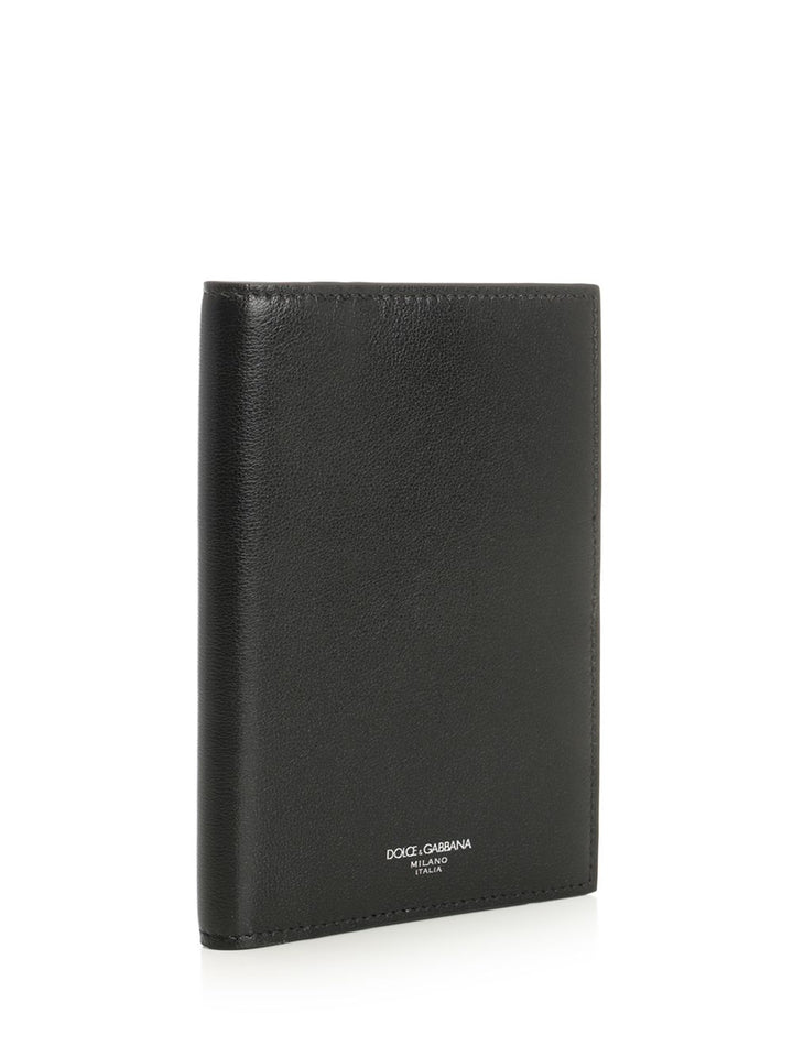 Dolce & Gabbana Calfskin Passport Holder Wallets - Black | 465b49947423e4dd6640b98cff94b286b3d85b20