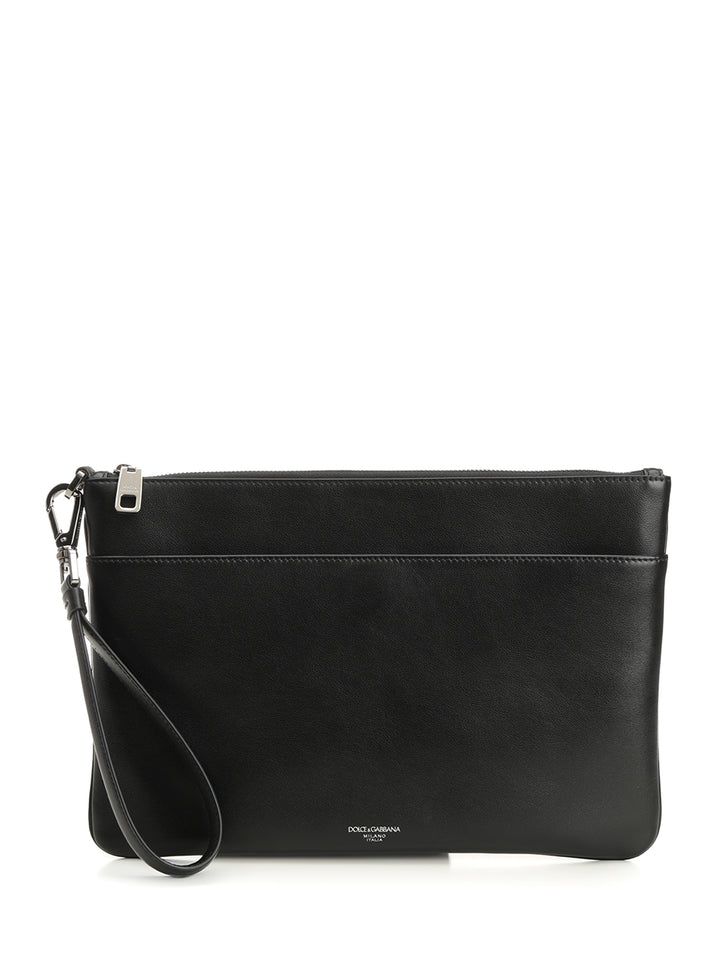 Dolce & Gabbana Calfskin Toiletry Bag Small leather goods - Black | 23db7e4a05bc3916e51ab5f53e2fbcb7682b6121