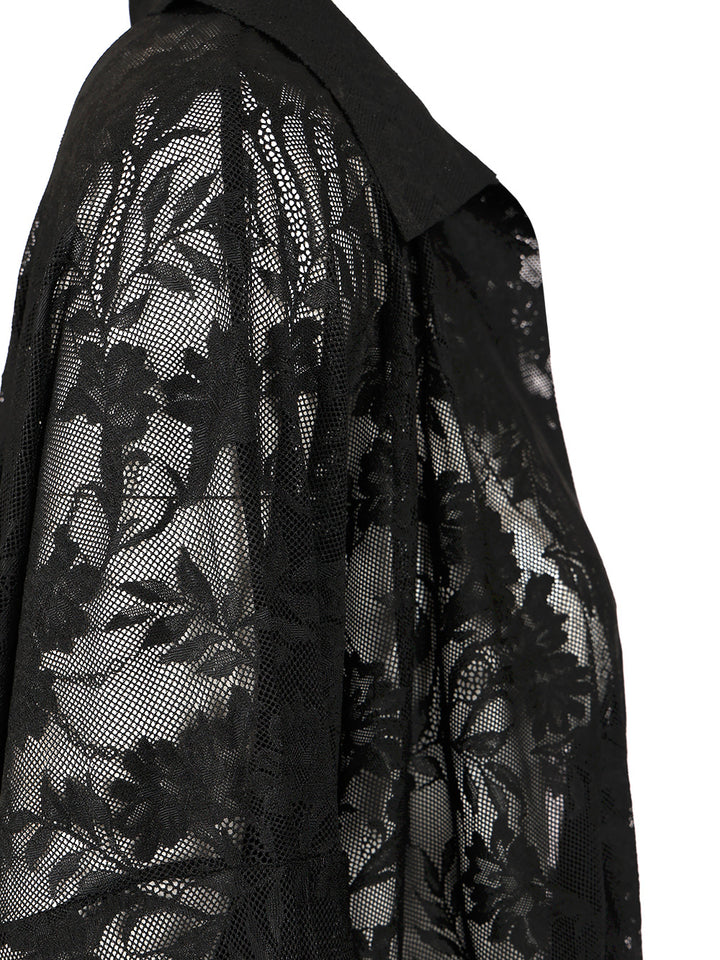 Norma Kamali Semi-Sheer Bodysuit Shirts - Black | 157c66b9c22e2dbabb9322bd9358b86866f3ad39