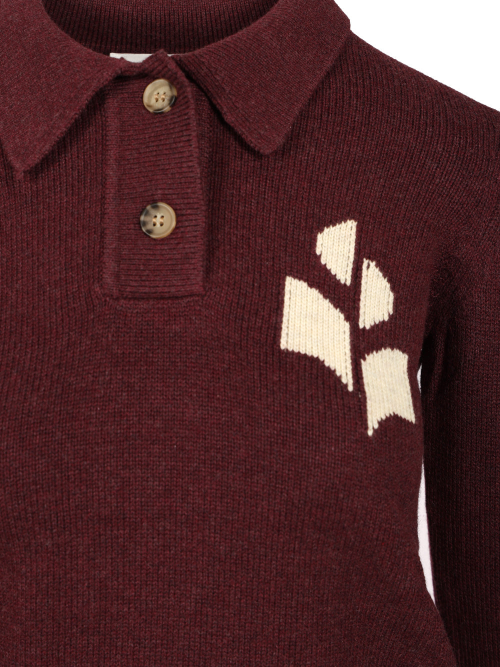 Marant Etoile Nola Polo shirt - Bordeaux | 49627f0bd5a2339a5c126206c793596bd58a9a76