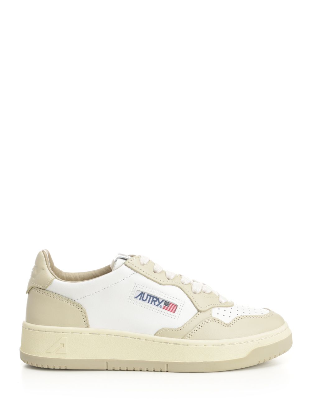Autry  Medalist Low Sneakers - Beige | 92073a30fd8c49b6c2b234986de132e4c40aee9f