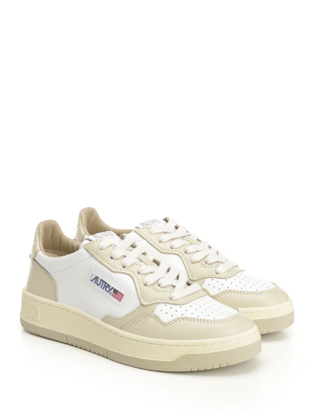 Autry  Medalist Low Sneakers - Beige | 11081199ce563f9e48134d3a7a3219475a320dde