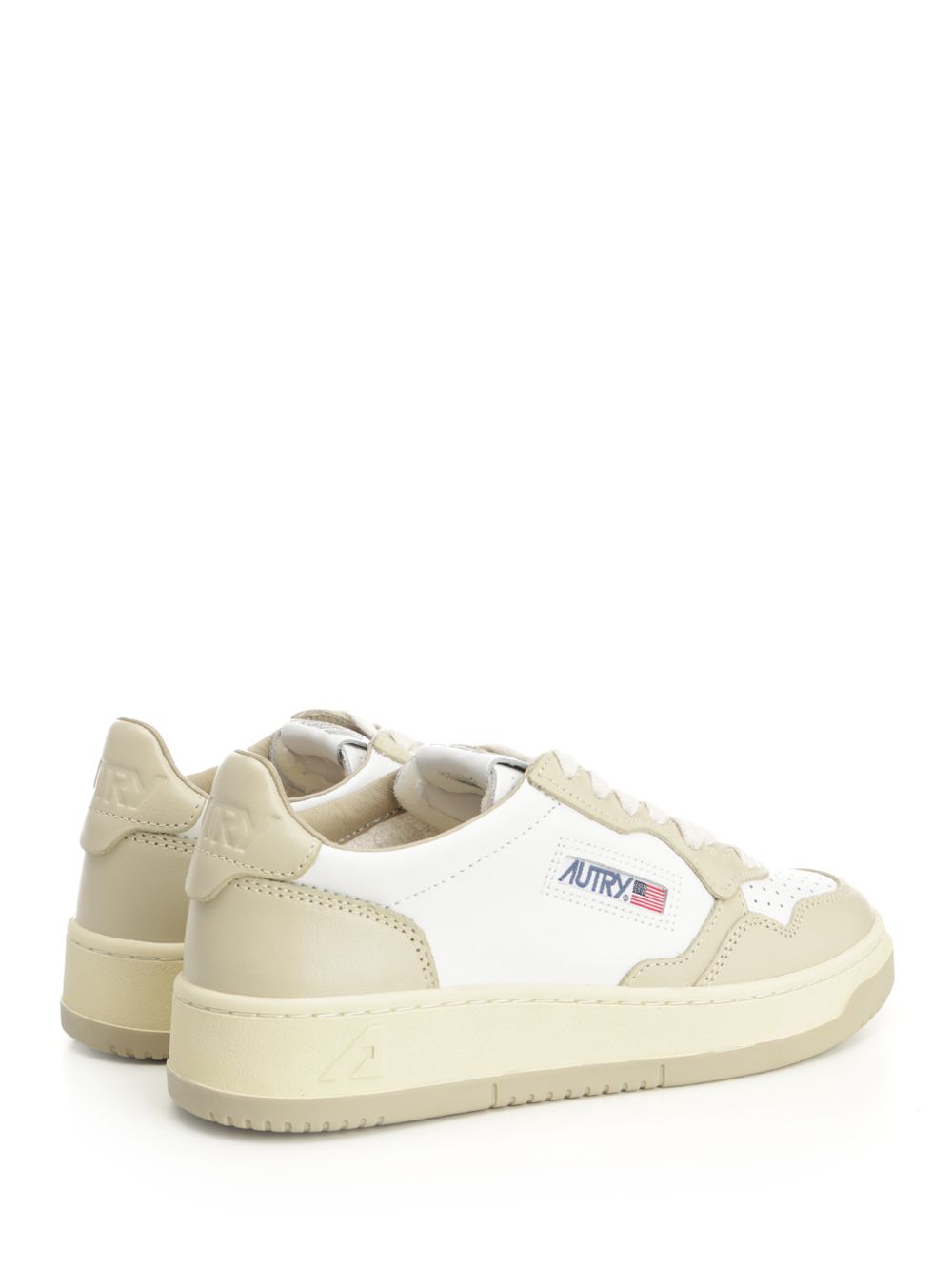 Autry  Medalist Low Sneakers - Beige | fe1d3b2406dfee656e478096c3702e20345afce5