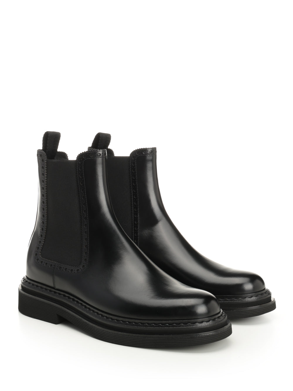 Dolce & Gabbana Brushed Calfskin Ankle Boots - Black | b12d1d00c5471e0729090a8185513fb4fb9991e1