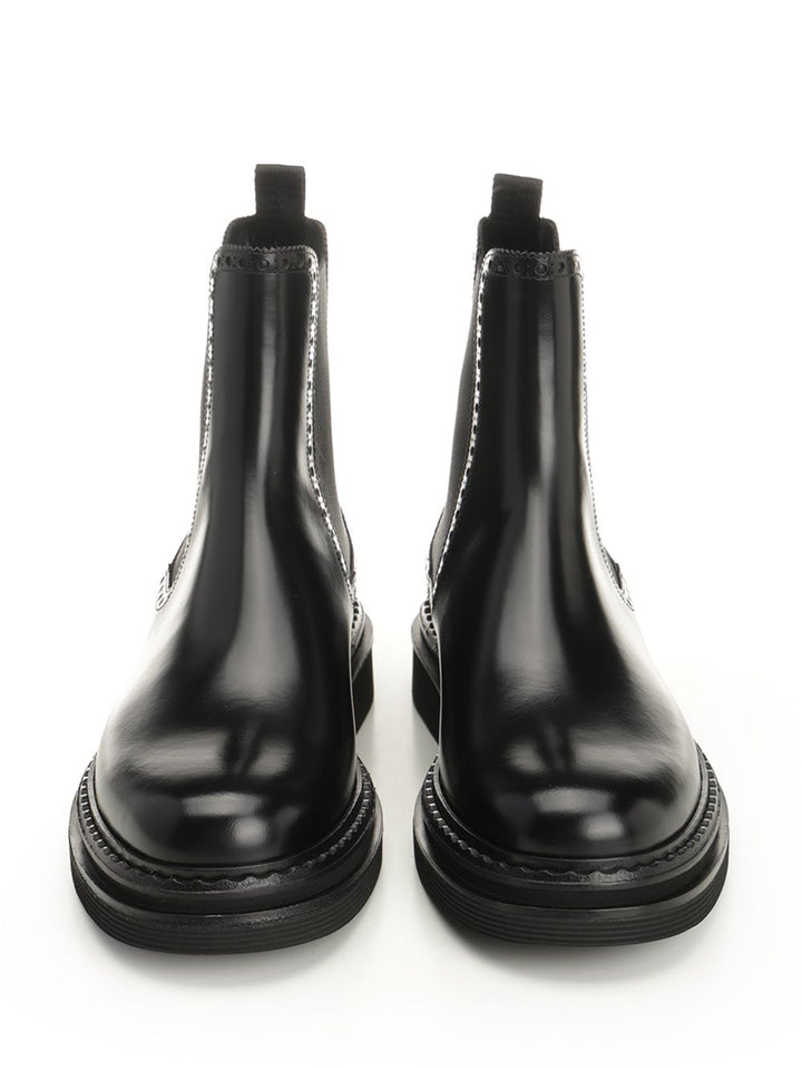 Dolce & Gabbana Brushed Calfskin Ankle Boots - Black | 1d36dd6d938010839feb03db1c578aa0977c6ef6