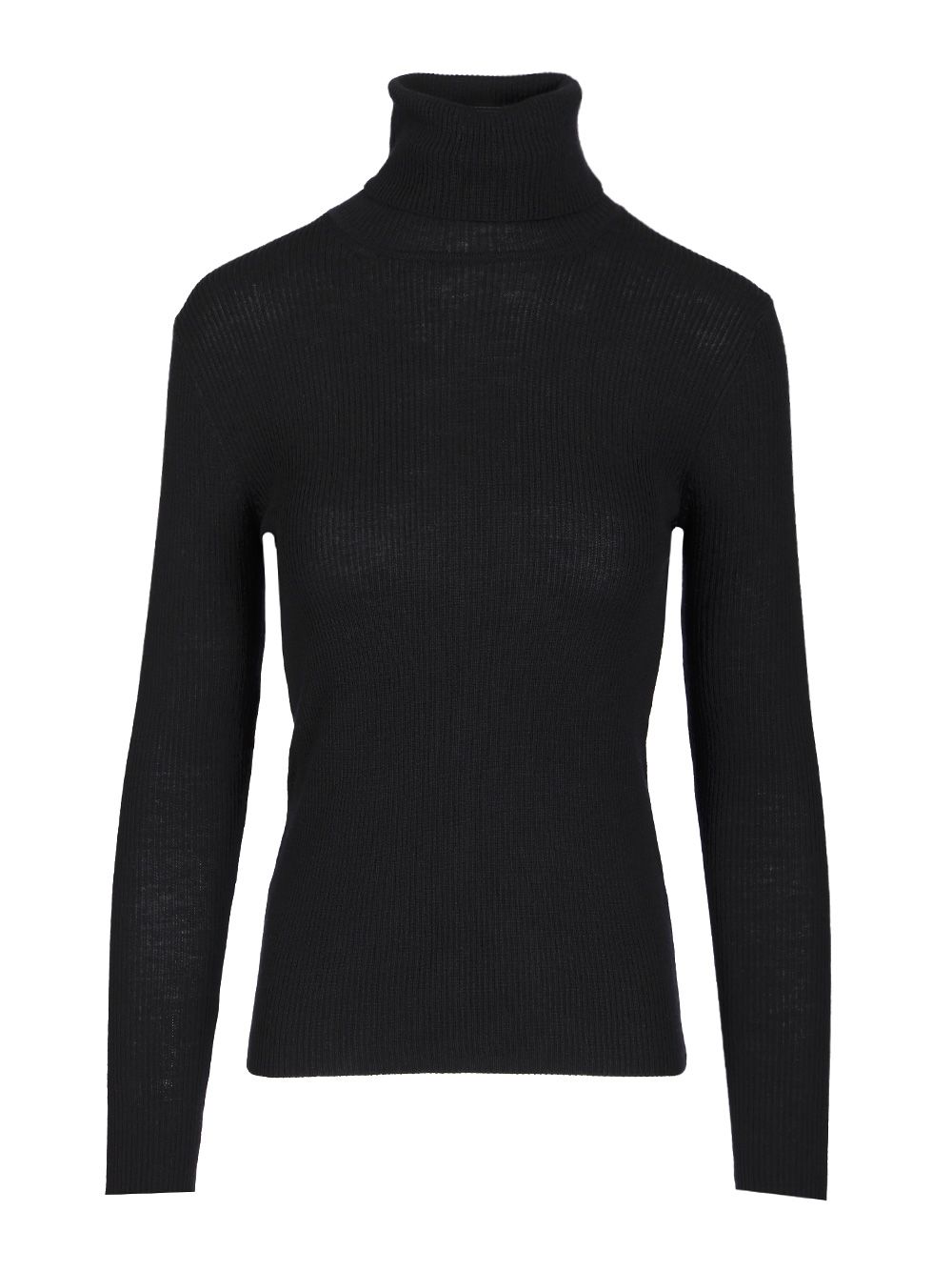 P.A.R.O.S.H. Ribbed Wool Turtleneck Knitwear - Blue | a348198ff1da689fea049380586ea56531e70747