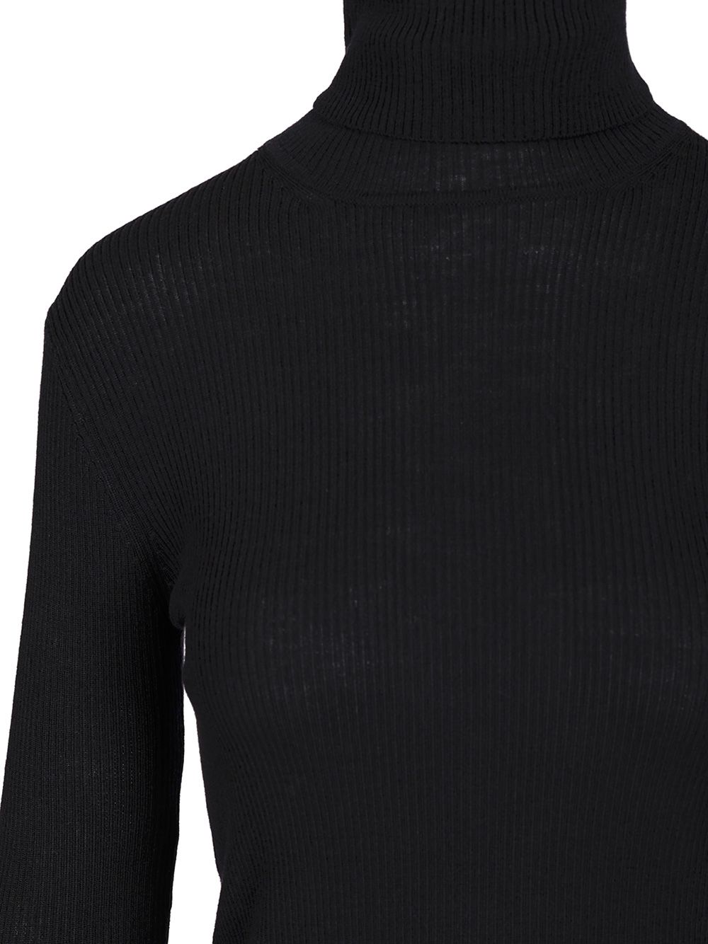 P.A.R.O.S.H. Ribbed Wool Turtleneck Knitwear - Blue | 0a773c4dd81df0512bc968c8b1f5b117b7e77a91