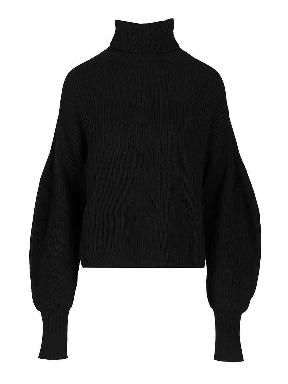 P.A.R.O.S.H. Oversized Turtleneck Sweater Knitwear - Black | 400c99b725c6faa1f7b3a48643cf47ec42d88119