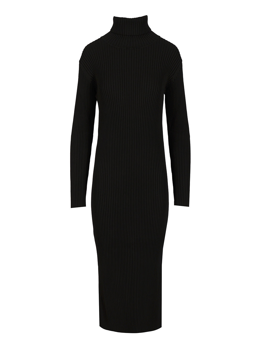 P.A.R.O.S.H. Midi Dress Knitwear - Black | 49e63b9807037e5e1ac0b3a410e0a943299056f4