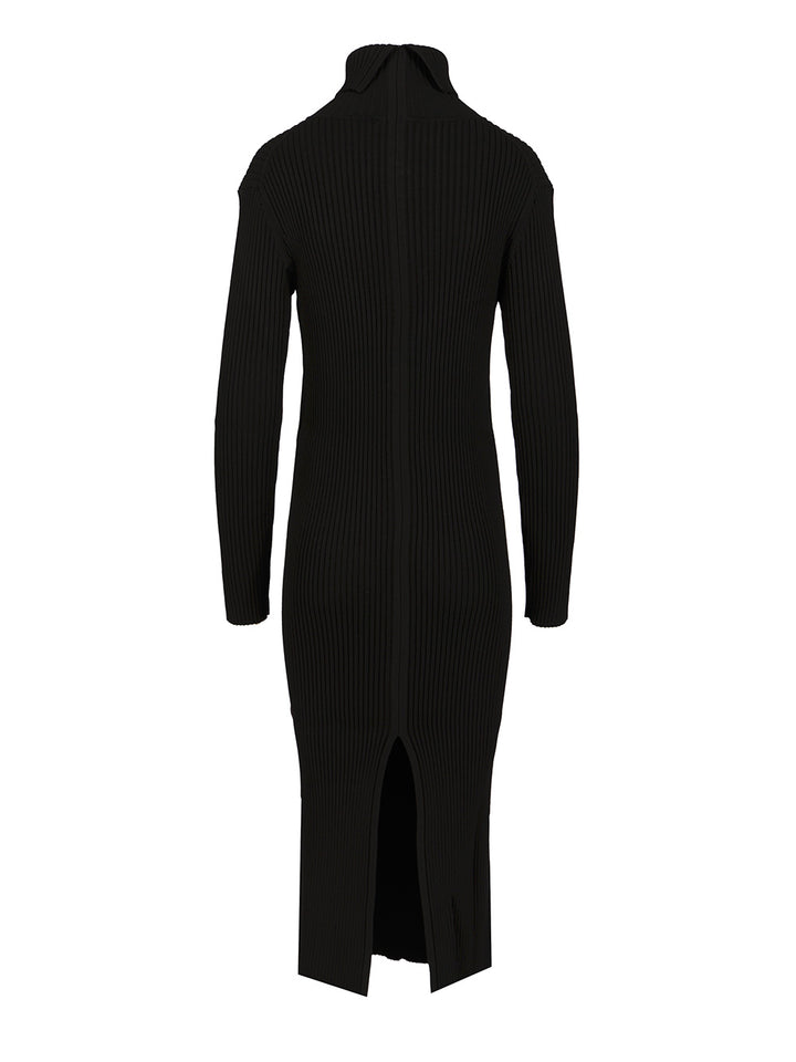 P.A.R.O.S.H. Midi Dress Knitwear - Black | 8008d70d2fa550858c22c932b296add14ea5a84d