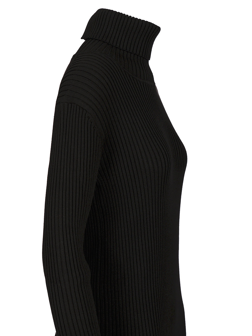 P.A.R.O.S.H. Midi Dress Knitwear - Black | 951656a507fcbd003801129a78245a7be82e2b56