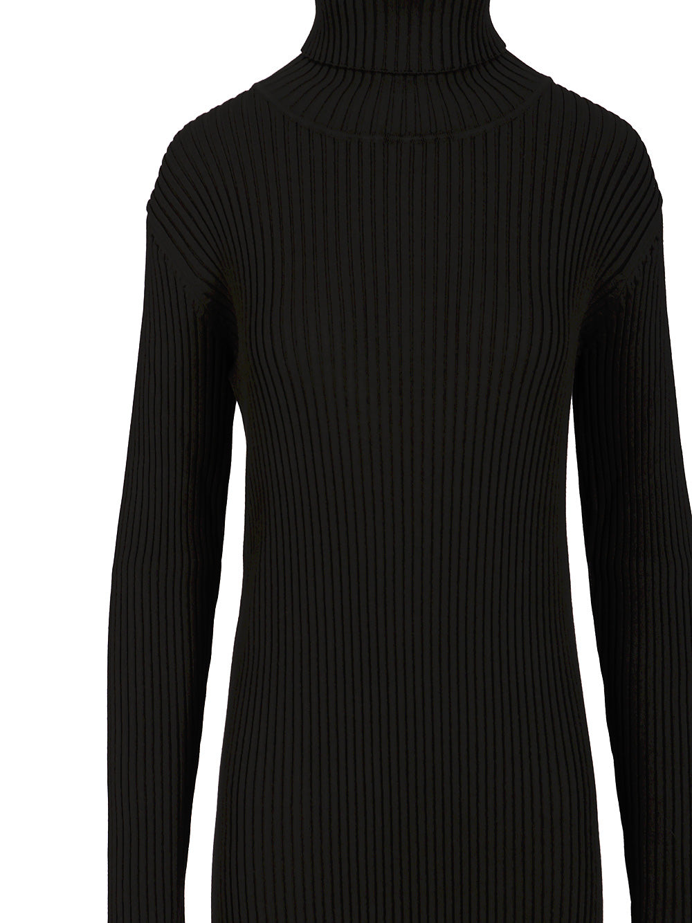 P.A.R.O.S.H. Midi Dress Knitwear - Black | 2e9ffcb5c9b12baa56b6b1b76c29f53e56828307