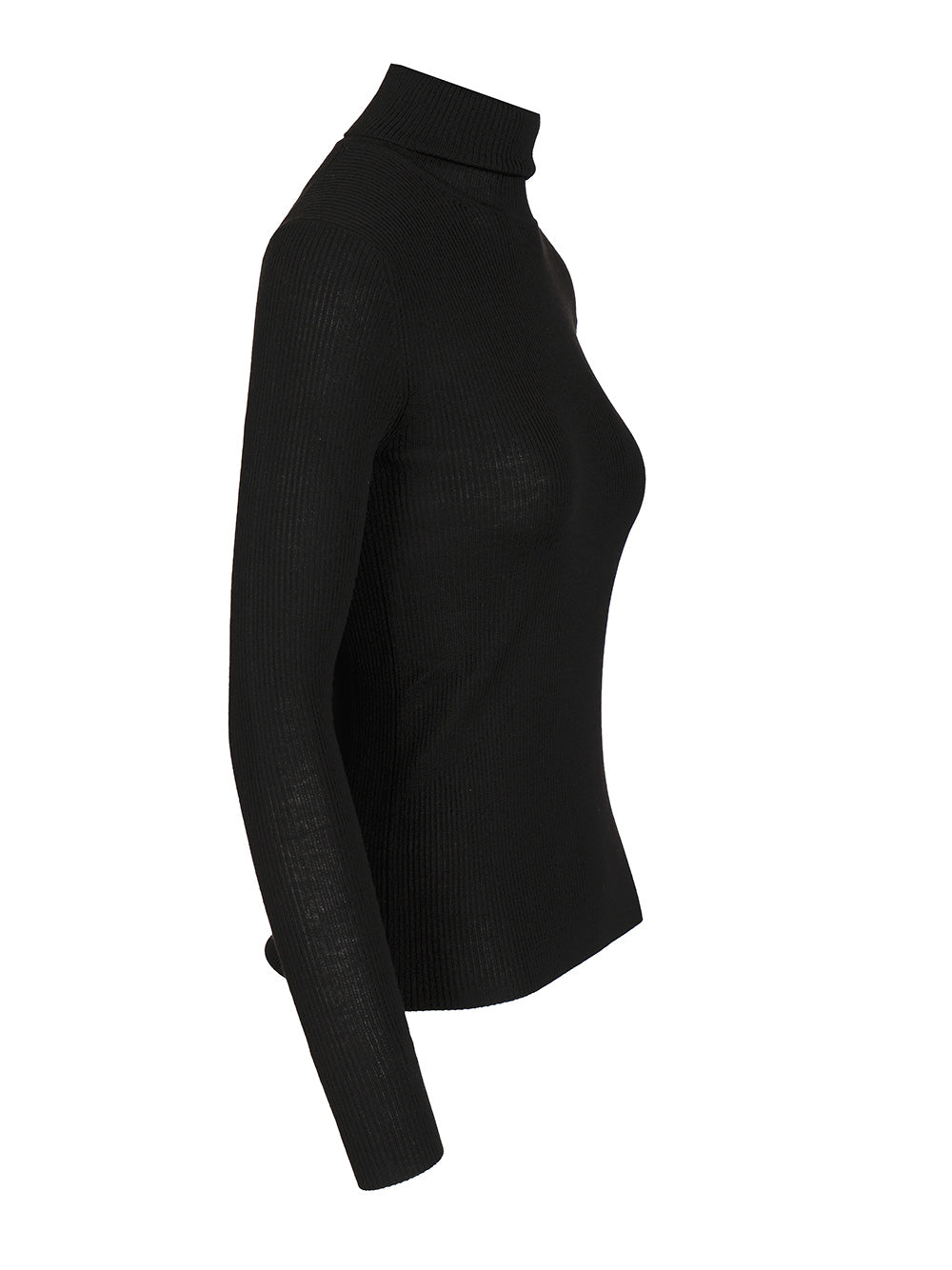P.A.R.O.S.H. Ribbed Wool Turtleneck Knitwear - Black | 692c7c0f7ff08e8d9190ec4f9cc2fc2ea180d342