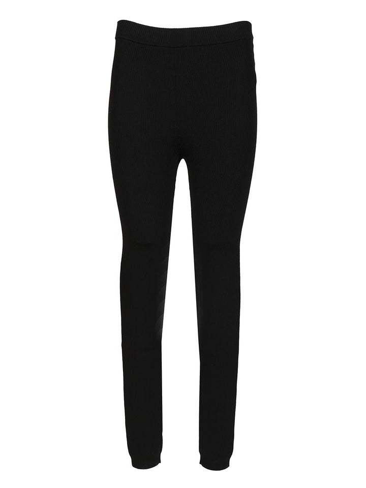 P.A.R.O.S.H. Wool Leggings Trousers - Black | 4607a39e78cde46b8852129c085d8e3ee7adc131