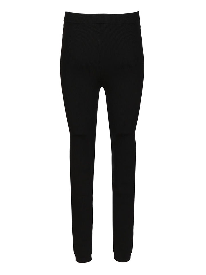 P.A.R.O.S.H. Wool Leggings Trousers - Black | 97412414daec94a3e42b13b5c9168ce2dbff2a61